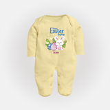 Hoppy Easter Cutie – Fullbody suit - PASTEL YELLOW - New Born (Chest 7.5")
