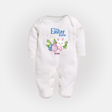 Hoppy Easter Cutie – Fullbody suit - WHITE - New Born (Chest 7.5")