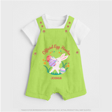 Easter Bunny & Eggs – Dungaree - GREEN - 0 - 5 Months Old (Chest 18")