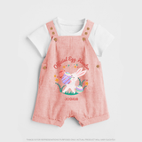 Easter Bunny & Eggs – Dungaree - PEACH - 0 - 5 Months Old (Chest 18")