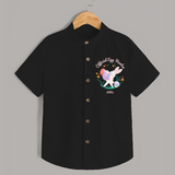 Easter Bunny & Eggs – Shirt - BLACK - 0 - 6 Months Old (Chest 23")
