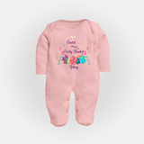 Easter Magic in Every Basket – Fullbody suit - BABY PINK - New Born (Chest 7.5")