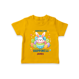 Hunting for Happiness – Easter T-Shirt - CHROME YELLOW - 0-5 Months Old (Chest 17")