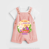 No Bunny Loves You Like I Do – Dungaree - PEACH - 0 - 5 Months Old (Chest 18")
