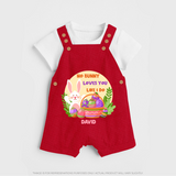No Bunny Loves You Like I Do – Dungaree - RED - 0 - 5 Months Old (Chest 18")