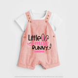 Little Miss – Easter Dungaree - PEACH - 0 - 5 Months Old (Chest 18")