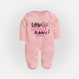 Little Miss – Easter Fullbody suit - BABY PINK - New Born (Chest 7.5")