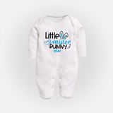 Little Mister – Easter Fullbody suit - WHITE - New Born (Chest 7.5")