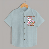Personalized Easter Shirt – Our Little Easter Miracle with Name - ARCTIC BLUE - 0 - 6 Months Old (Chest 23")