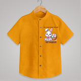 Personalized Easter Shirt – Our Little Easter Miracle with Name - CHROME YELLOW - 0 - 6 Months Old (Chest 23")