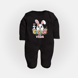 My First Easter Personalized Fullbody suit – Easter Outfit - BLACK - New Born (Chest 7.5")