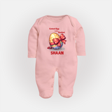 Cutest Egg in the Basket Personalized Fullbody suit – Easter Gift Outfit - BABY PINK - New Born (Chest 7.5")