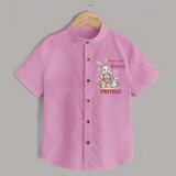 Mom’s Little Bunny Personalized Shirt – Cute Easter Outfit - BABY PINK - 0 - 6 Months Old (Chest 23")