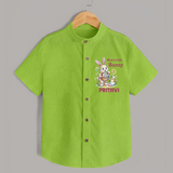 Mom’s Little Bunny Personalized Shirt – Cute Easter Outfit - LIME GREEN - 0 - 6 Months Old (Chest 23")