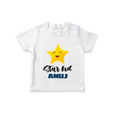 Star Kid T-shirt | Personalized T-shirt for Your Little Star - WHITE - 0-5 Months Old (Chest 17")
