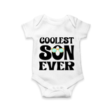 Coolest Son Ever Romper | Custom Family Romper for the Coolest Son - WHITE - New Born (Chest 14")
