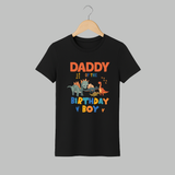 Dad of the Birthday Boy T-shirt | Personalized T-shirt for Dad - BLACK - S (Chest 19")