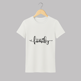 We Are Family Adult T-Shirt | Personalized Family Adult T-Shirt for Family Bonding - WHITE - S (Chest 19")