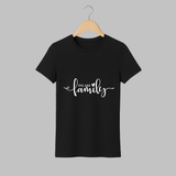 We Are Family Adult T-Shirt | Personalized Family Adult T-Shirt for Family Bonding - BLACK - S (Chest 19")