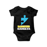 Daughter Romper / Onesie | Personalized Romper / Onesie for Your Daughter - BLACK - New Born (Chest 14")