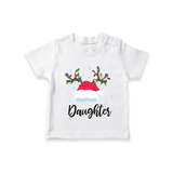 Daughter T-shirt | Custom Kids T-shirt for Your Little Girl - WHITE - 0-5 Months Old (Chest 17")