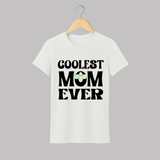 Coolest Mom Ever Adult T-Shirt | Custom Baby and Family Adult T-Shirt for the Cool Mom - WHITE - S (Chest 19")