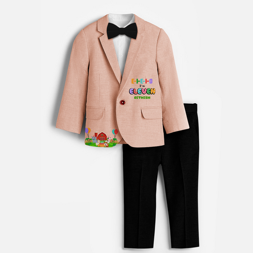 Eleventh Year Farm Themed Customized Knitted Blazer With Name