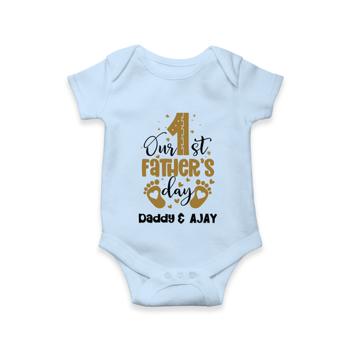 Celebrate Our First Father's Day | Custom Printed Romper/Onesie for Newborns
