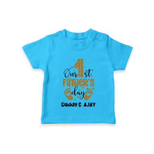 Celebrate Our First Father's Day | Custom Printed T-Shirt for Newborns