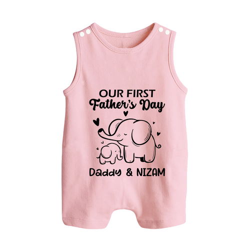 Adorable Romper Suit/Sleeveless Romper for Our First Father's Day | Comfortable and Customizable