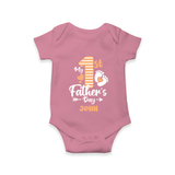 Happy First Father's Day Romper/Onesie | Baby's Gift to Dad Soft and Adorable - ONION - New Born (Chest 14")