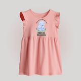 Baby Baby Frock for First Father's Day | Cute Gift Breathable Cotton Fabric - BABY PINK - 0 - 3 Months Old (Chest 17")