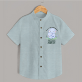 Baby Shirt for First Father's Day | Cute Gift Breathable Cotton Fabric - ARCTIC BLUE - 0 - 6 Months Old (Chest 23")