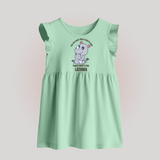 My First Father's Day Baby Frock | Dad and Me Matching Set Name Customizable - MINT GREEN - 0 - 3 Months Old (Chest 17")