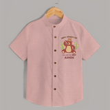 Love You Dad Shirt | Soft Cotton Babywear Unique First Father's Day Gift - PEACH - 0 - 6 Months Old (Chest 23")