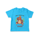 Love You Dad T-Shirt | Soft Cotton Babywear Unique First Father's Day Gift - SKY BLUE - 0-5 Months Old (Chest 17")