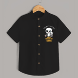 Super Dad Shirt | Baby's First Gift to Daddy Comfy and Cute - BLACK - 0 - 6 Months Old (Chest 23")