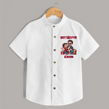 Custom Baby shirt Daddy & Me Heart Print - WHITE - 0 - 6 Months Old (Chest 23")