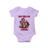 Dad You Are My Hero Print Onesie-Custom Baby Romper - LILAC - New Born (Chest 14")
