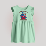 Custom Baby Baby Frock Daddy’s Little Princess Print - MINT GREEN - 0 - 3 Months Old (Chest 17")