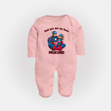 Custom Baby Full Body Suit Daddy’s Little Princess Print - BABY PINK - New Born (Chest 7.5")