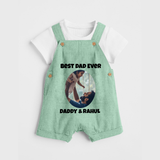 Personalized Baby dungaree Daddy’s Little Princess Arctic - MINT GREEN - 0 - 5 Months Old (Chest 18")