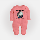 Personalized Baby Full Body Suit Daddy’s Little Princess Arctic - PEACH - New Born (Chest 7.5")