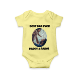 Personalized Baby Romper – Daddy’s Little Princess Arctic - PASTEL YELLOW - New Born (Chest 14")