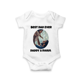 Personalized Baby Romper – Daddy’s Little Princess Arctic - WHITE - New Born (Chest 14")
