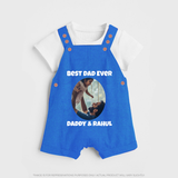 Personalized Baby dungaree Daddy’s Little Princess Arctic - COBALT BLUE - 0 - 5 Months Old (Chest 18")