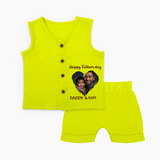 Custom Infant Jabla Best Dad Ever Printed - LIME GREEN - 0 - 3 Months Old (Chest 9.8")