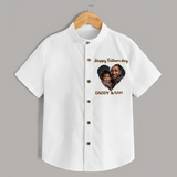 Custom Infant shirt Best Dad Ever Printed - WHITE - 0 - 6 Months Old (Chest 23")