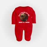 Personalized Baby Full Body Suit Dad You Are My Hero - RED - New Born (Chest 7.5")