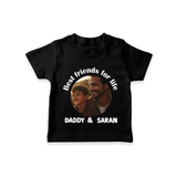 Personalized Baby TSHIRT Dad You Are My Hero - BLACK - 0-5 Months Old (Chest 17")